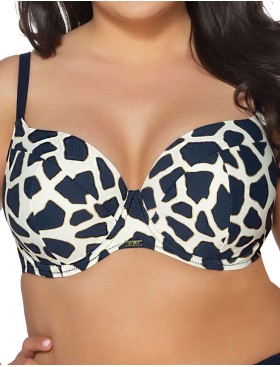 Бюстгальтер пляжный поролоновый Ava SK195 U Navy Blue, Цвет: темно-синий, Размеры: 65I