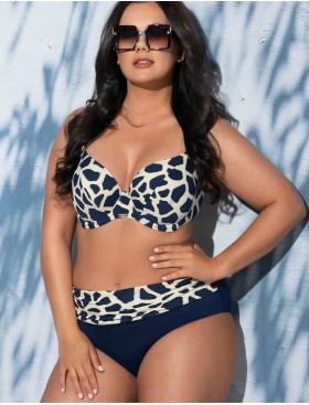 Мягкий купальный лиф Ava SK196 M Navy Blue, Цвет: темно-синий, Размеры: 70F, изображение 2