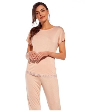 Женская пижама из модала Cornette 624 CYNTHIA, Цвет: бежевый, Размеры: XL