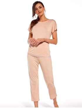 Женская пижама из модала Cornette 624 CYNTHIA, Цвет: бежевый, Размеры: XL, изображение 2