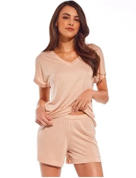Пижама с шортами из модала Cornette 625 CAROLINE, Цвет: бежевый, Размеры: M