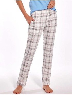 Домашние брюки из хлопка Cornette 690-5 светло-серый/белый, Цвет: светло-серый/белый, Размеры: M