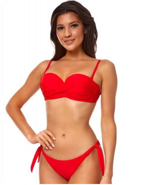 Красный купальник бандо Ewlon A.7208_486, Цвет: красный, Размеры: XL, изображение 2