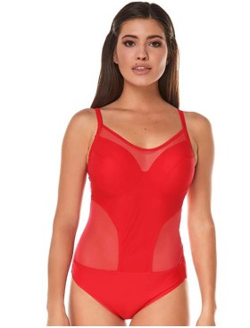 Ярко-красный купальник с пуш-ап Ewlon K.8235_486, Цвет: красный, Размеры: S, изображение 2