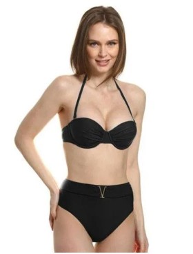 Черный купальник для бассейна Jolidon FR61U, Цвет: черный, Размеры: 80B