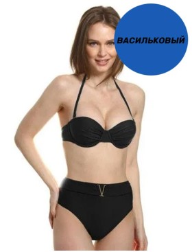 Раздельный купальник с гелевым пуш-ап Jolidon FR113U васильковый, Цвет: васильковый, Размеры: 80B