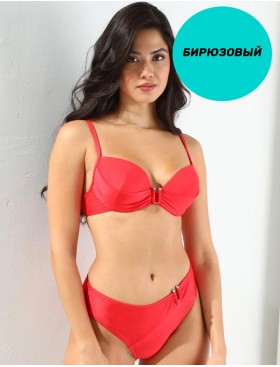 Купальник с формованной чашкой Jolidon FR148U бирюзовый, Цвет: бирюзовый, Размеры: 80B