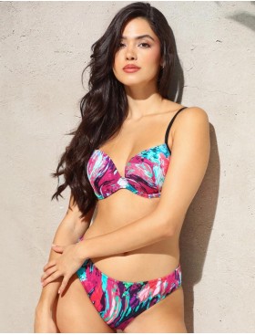 Яркий раздельный купальник Jolidon FR164I розовый, Цвет: розовый, Размеры: 75C