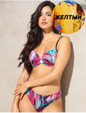 Яркий раздельный купальник Jolidon FR164I желтый, Цвет: желтый, Размеры: 80B, изображение 3