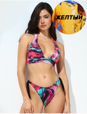 Цветной купальник с треугольными чашками Jolidon FR165I желтый, Цвет: желтый, Размеры: 70B