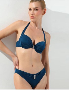 Синий купальник формовка слип Jolidon FR179U, Цвет: синий, Размеры: 80B