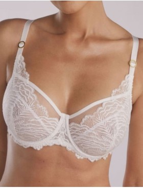 Кружевной мягкий бюстгальтер Kinga LUNA ECRU 1100-SC, Цвет: экрю, Размеры: 70I