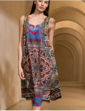 Хлопковый сарафан Mia-Amore CAMBODJA 5270, Цвет: мультицвет, Размеры: M