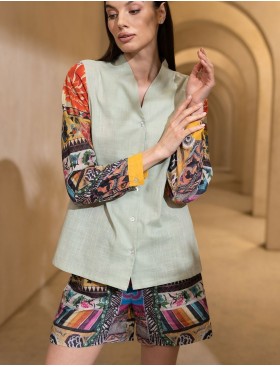 Комплект из хлопка и льна Mia-Amore CAMBODJA 5274, Цвет: мультицвет, Размеры: M