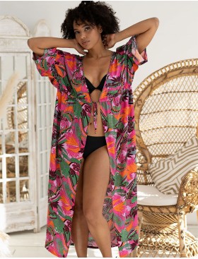 Яркий пляжный халат Mia-Amore HAVANA 5260, Цвет: мультицвет, Размеры: L/XL