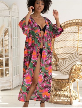 Яркий пляжный халат Mia-Amore HAVANA 5260, Цвет: мультицвет, Размеры: L/XL, изображение 3