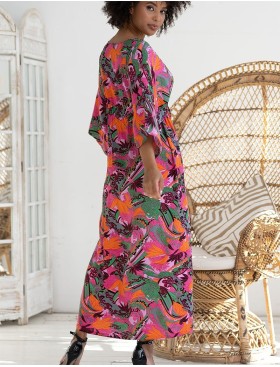 Яркий пляжный халат Mia-Amore HAVANA 5260, Цвет: мультицвет, Размеры: L/XL, изображение 4