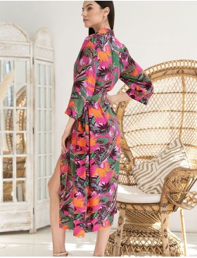 Удлинённая рубашка-халат Mia-Amore HAVANA 5267, Цвет: мультицвет, Размеры: M, изображение 2