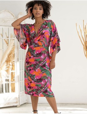 Пляжный халат-кимоно Mia-Amore HAVANA 5269, Цвет: мультицвет, Размеры: S/M