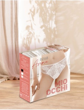 Трусики бразилиана со шнуровкой Mioocchi AVRORA 8268 nero, Цвет: nero (черный), Размеры: M, изображение 4