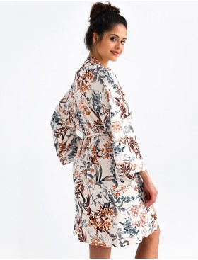 Халат с широкими рукавами Sensis DOLORES, Цвет: белый, Размеры: S/M, изображение 3