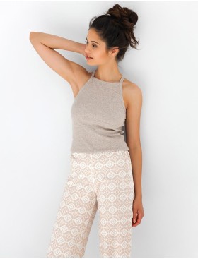 Пижама топ и брюки Sensis FRANCESCA, Цвет: бежевый, Размеры: L