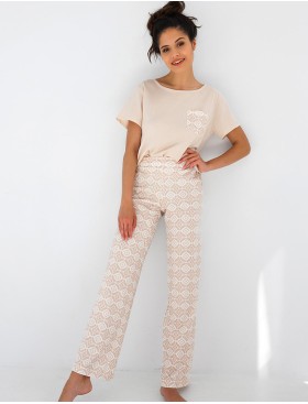 Пижама с брюками Sensis GENESIS, Цвет: бежевый, Размеры: M, изображение 2