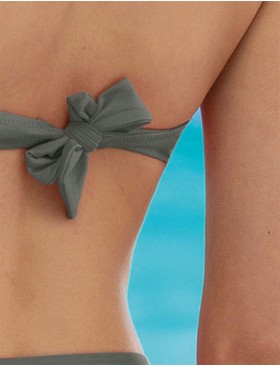 Раздельный купальник халтер Sielei COLOR RING CR21 verde militare, Цвет: verde militare (хаки, Размеры: 80B, изображение 2