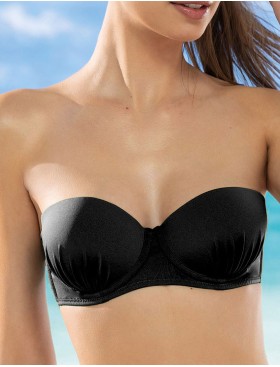 Купальник раздельный с пуш-ап Sielei COLOR RING CR65 nero, Цвет: nero (черный), Размеры: 85B, изображение 2