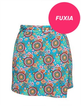 Парео для пляжа Sielei NM62 fuxia, Цвет: fuxia (фуксия), Размеры: S/M, изображение 2