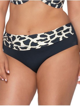 Купальные трусы с драпировкой Ava SF196/3 Navy Blue, Цвет: темно-синий, Размеры: M