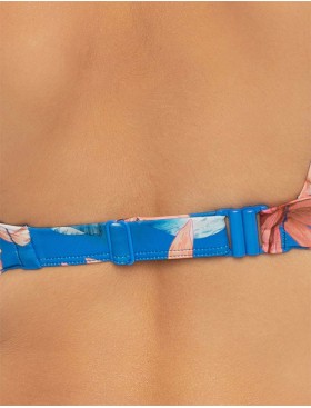 Бюстгальтер купальный с пуш-ап Esotiq BAE 41556 цветы на синем, Цвет: цветы на синем, Размеры: 70C/75B, изображение 4