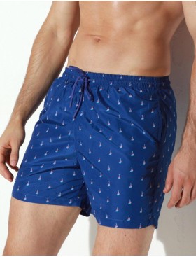 Мужские пляжные шорты Jolidon B645JI BI3 парус/синий, Цвет: парус/синий, Размеры: XL