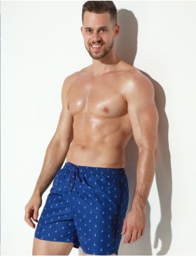 Мужские пляжные шорты Jolidon B645JI BI3 парус/синий, Цвет: парус/синий, Размеры: XL, изображение 3