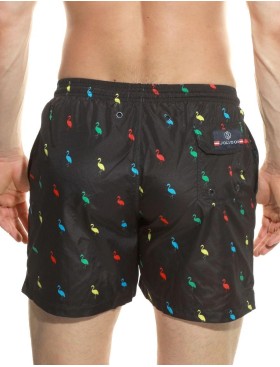 Мужские пляжные шорты Jolidon B645JI NI1 фламинго/черный, Цвет: фламинго/черный, Размеры: L, изображение 2