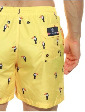 Мужские пляжные шорты Jolidon B645JI YI1 пеликан/желтый, Цвет: пеликан/желтый, Размеры: XL, изображение 2
