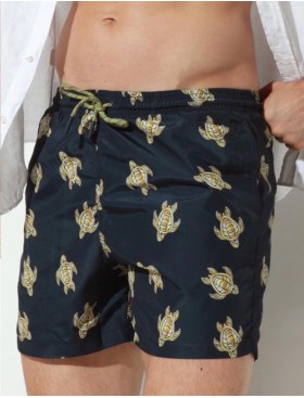 Мужские пляжные шорты Jolidon B645JI MI3 черепаха/черный, Цвет: черепаха/черный, Размеры: L