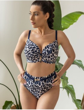 Плавки бразилиана высокие Kris Line SANTORINI Brasyliana High Waist синий, Цвет: синий, Размеры: L, изображение 3