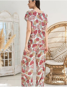 Комплект из топа и широких брюк Mia-Amore TAHITI 5296, Цвет: мультицвет, Размеры: M, изображение 2