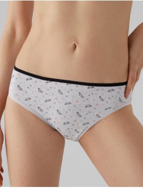 Набор трусов слипов 2 шт Ysabel Mora 19431 MIDI светло-серый+экрю, Цвет: светло-серый+экрю, Размеры: S