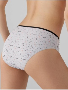 Набор трусов слипов 2 шт Ysabel Mora 19431 MIDI светло-серый+экрю, Цвет: светло-серый+экрю, Размеры: S, изображение 4