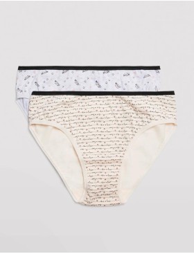 Набор трусов слипов 2 шт Ysabel Mora 19431 MIDI светло-серый+экрю, Цвет: светло-серый+экрю, Размеры: S, изображение 5