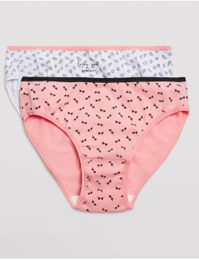 Набор трусов слипов 2 шт Ysabel Mora 19435 MIDI светло-серый+розовый, Цвет: светло-серый+розовый, Размеры: M, изображение 5