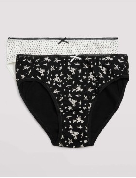 Набор трусов слипов 2 шт Ysabel Mora 19439 MIDI черный+белый, Цвет: черный+белый, Размеры: S, изображение 5