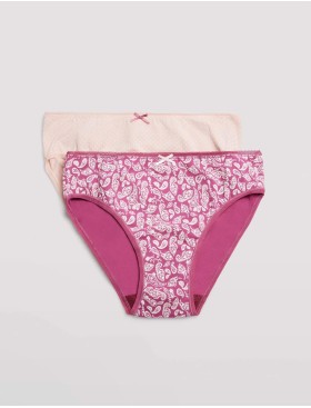 Набор трусов слипов 2 шт Ysabel Mora 19441 MIDI светло-розовый+фуксия, Цвет: светло-розовый+фукси, Размеры: S, изображение 5