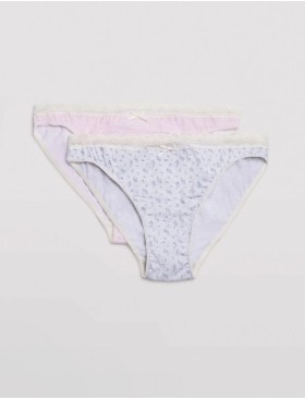 Набор трусов слипов 2 шт Ysabel Mora 19443 MINI светло-серый+светло-розовый, Цвет: светло-серый+светло-, Размеры: S, изображение 5
