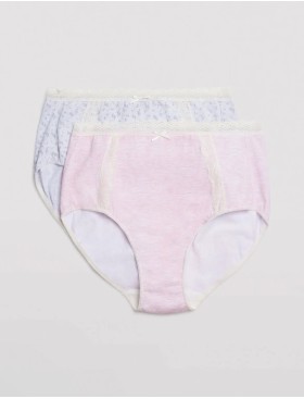 Трусы слипы высокие 2 шт Ysabel Mora 19445 HIGH WAIST светло-серый+светло-розовый, Цвет: светло-серый+светло-, Размеры: M, изображение 4