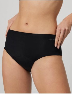 Трусы высокие впитывающие Ysabel Mora 19693 HIGH WAIST черный, Цвет: черный, Размеры: M