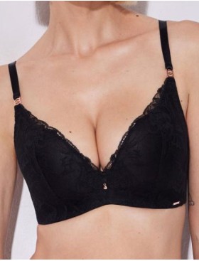 Бескостный бюстгальтер супер пуш-ап Alles SUBLIME SUPER P-UP black, Цвет: черный, Размеры: 70F