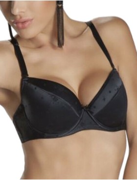 Бюстгальтер балконет Alles LATINO U 01 черный, Цвет: черный, Размеры: 75G
